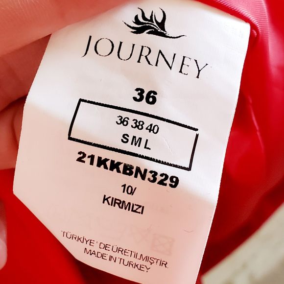 Journey Navy Blue Pea Coat Spring Fall Jacket Casual Made in Turkey SZ S /US 4 - Picture 7 of 12